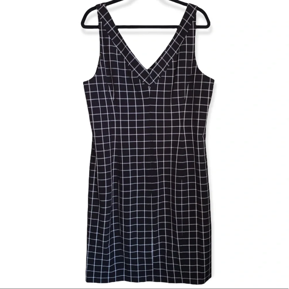 Michael Kors | Black & White Sheath Dress sz 16